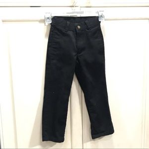 Kids black dress khaki pants size 6S worn once